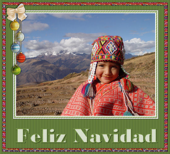 Navidad Peruana- niño de Cusco